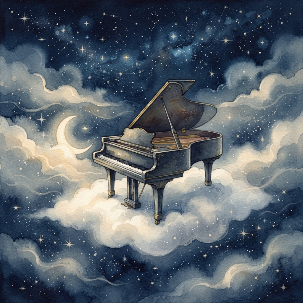 Cloud Drift Piano — Gentle Piano Lullabies album artwork