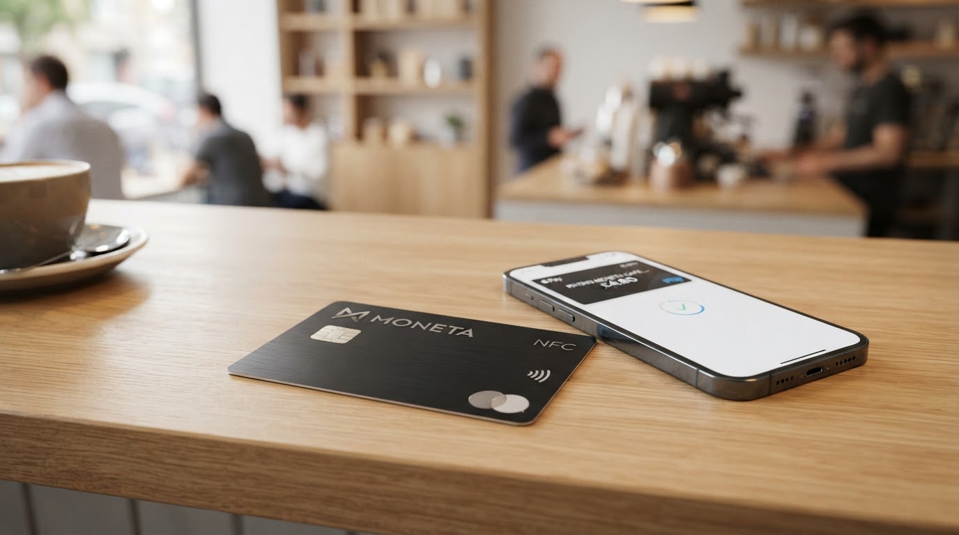 BDL Systems NFC review collection card on a reception counter for collecting Google reviews from customers