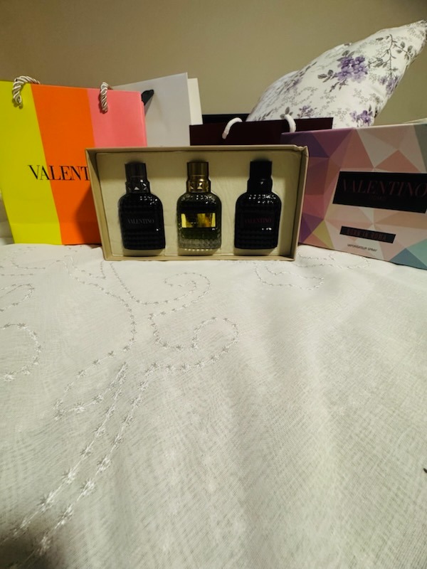 Valentino Uomo Born In Roma perfume trio gift set in luxury presentation box