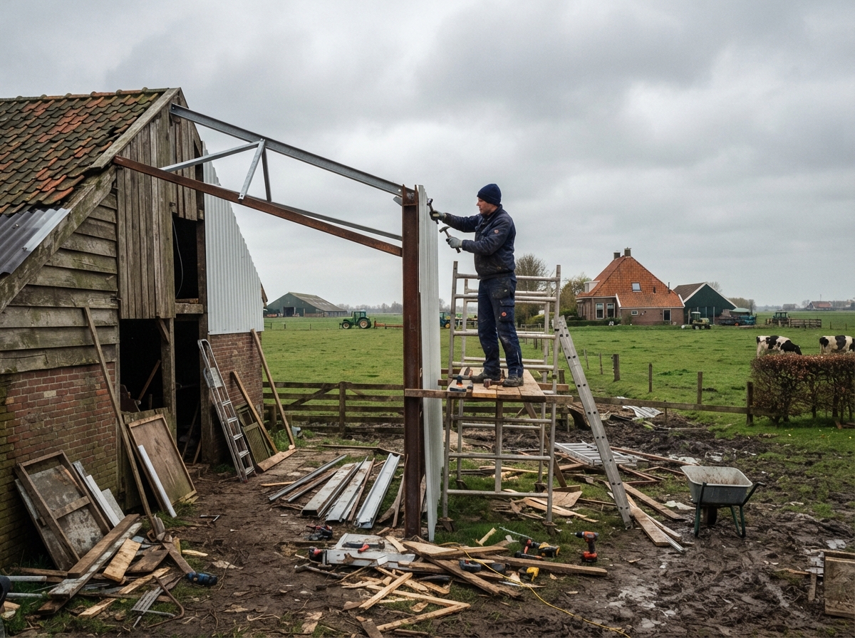 Kleine verbouwing en sloopwerk boerderij