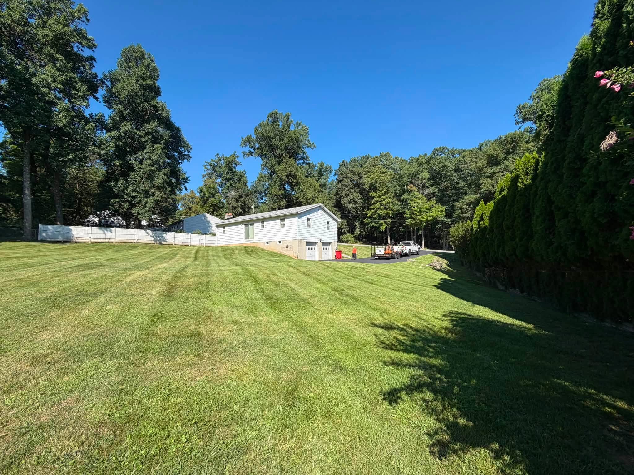 Beautiful residential lawn with professional mowing in Hanover PA
