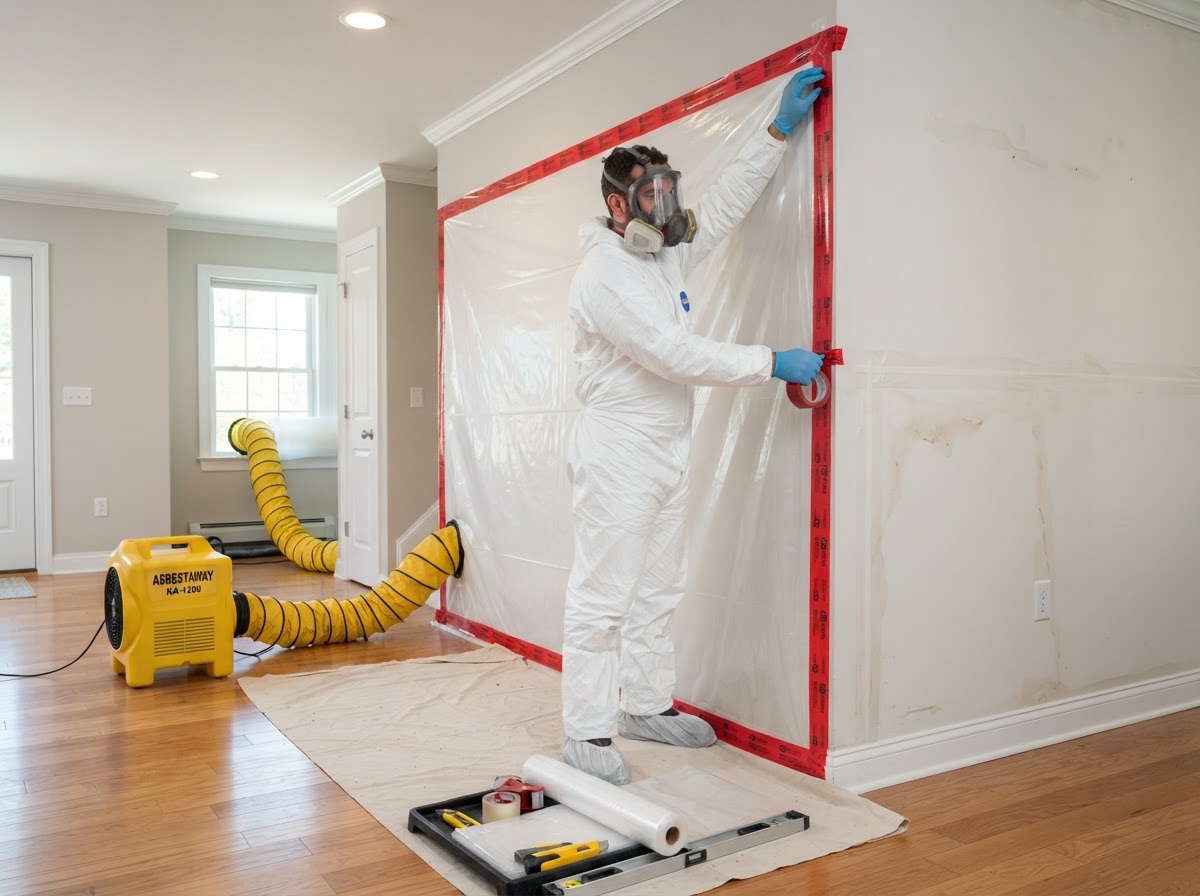 911 Mitigation Inc. Mold Remediation Mold remediation containment and treatment by 911 Mitigation Inc.