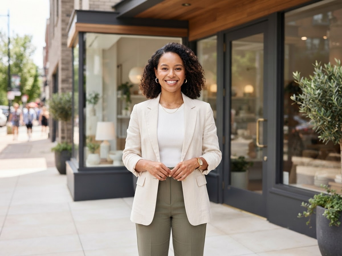 Confident local business owner who gets more customers with REVAMP