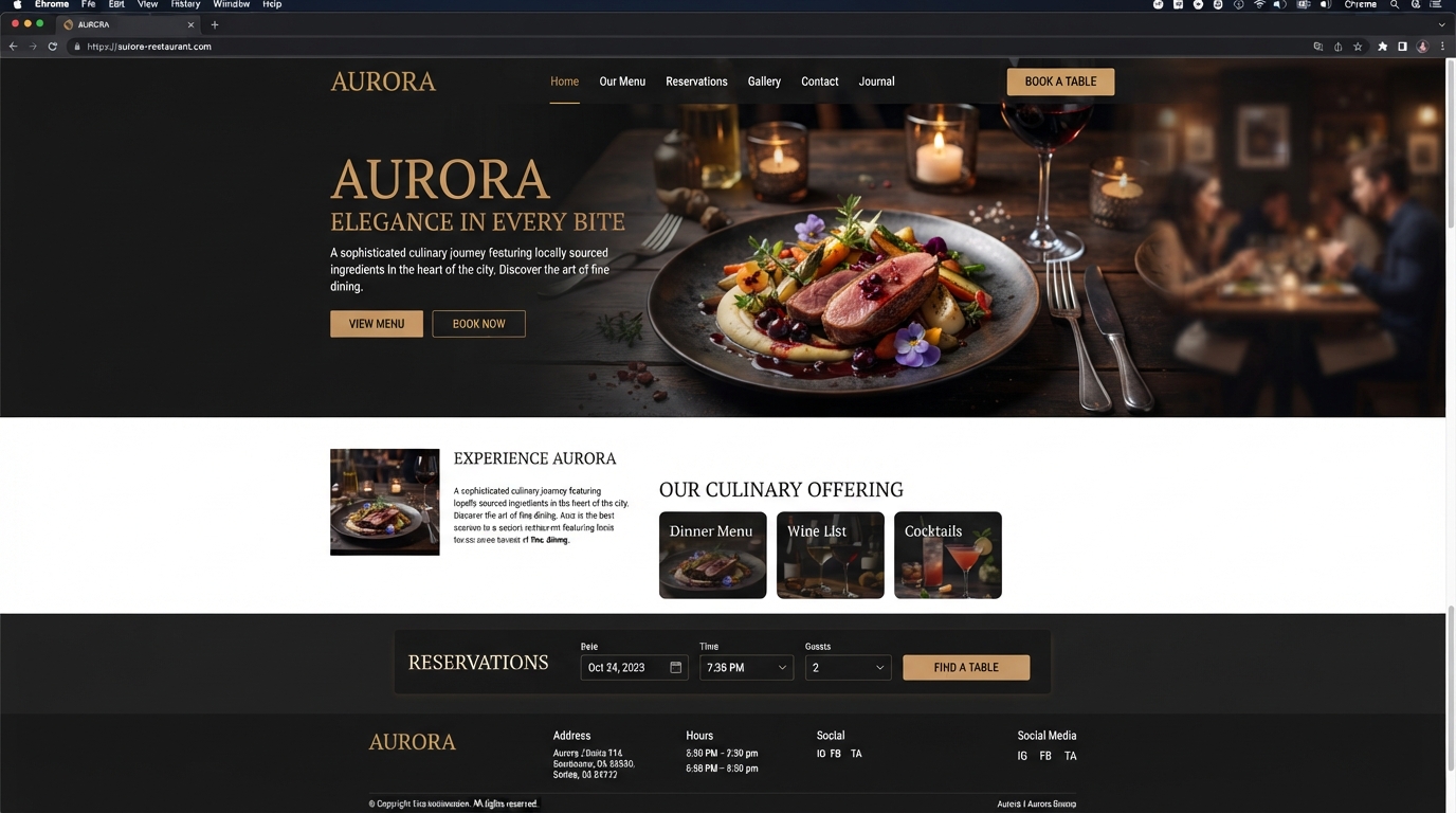 The Copper Spoon Bistro — Restaurant website by Purposed Unlocked Digital