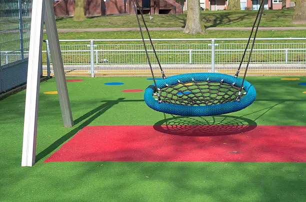 Playground artificial turf installed beneath play equipment in Kansas City