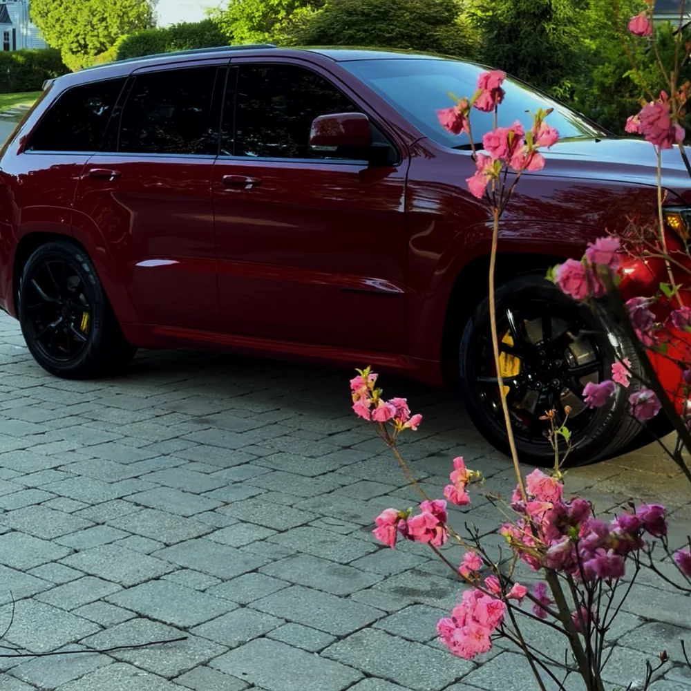 Ceramic coating applied to a vehicle showing hydrophobic finish in West Bridgewater MA 2