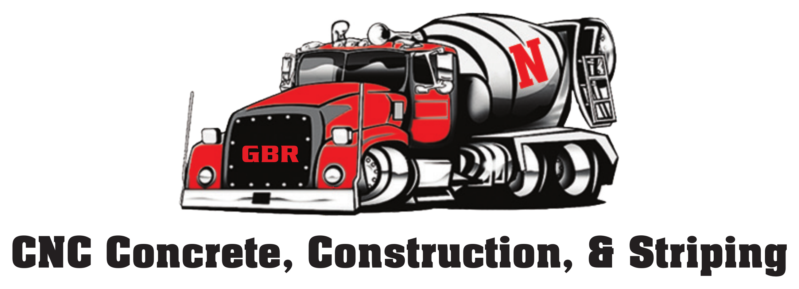 CNC Concrete, Construction, & Striping Logo