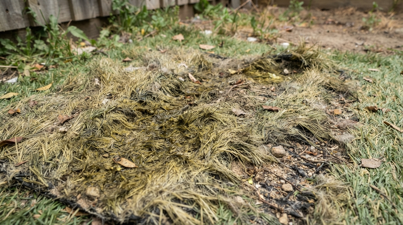Clean, fluffed, and sanitized artificial turf after GreenSweep Pro treatment