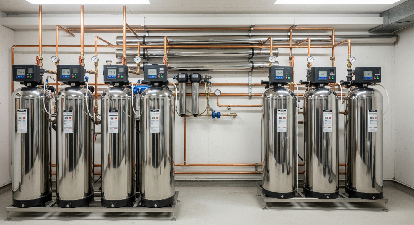 Professional water filtration system installation