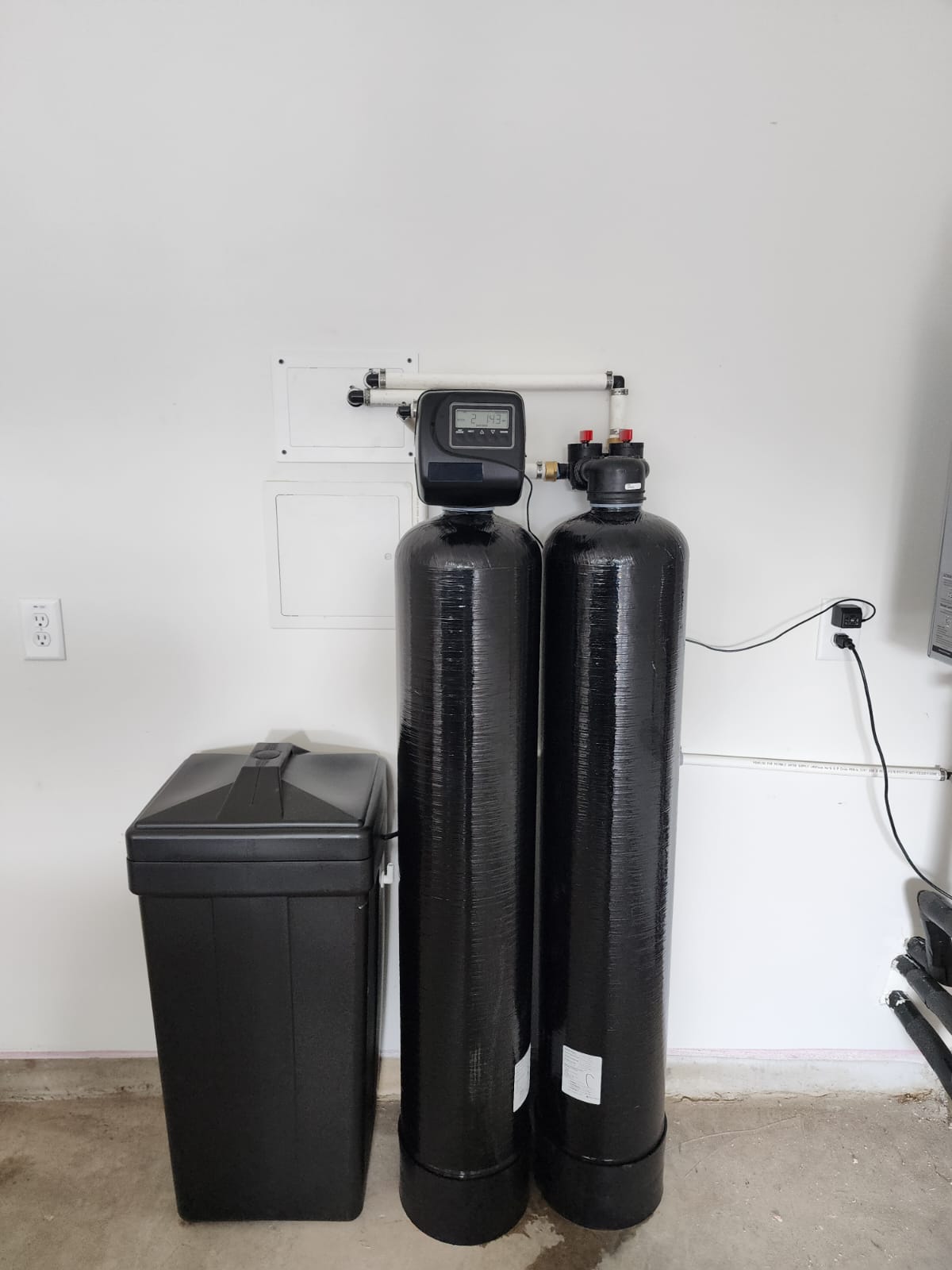 Brookwell Water professionally installed dual-tank whole-home water treatment and softening system