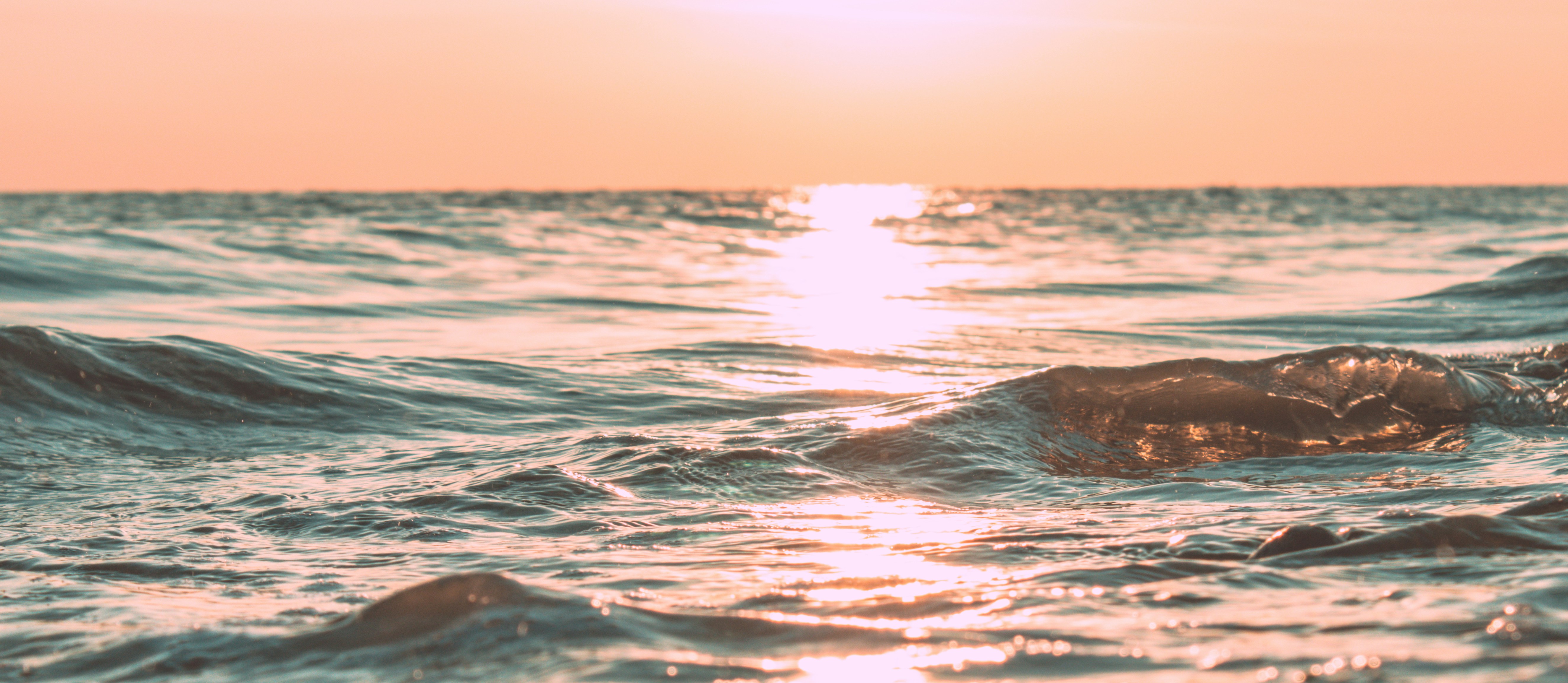 Hawaiian sunset background