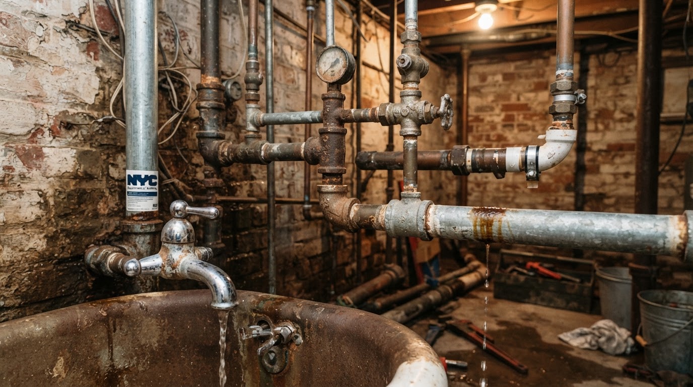 Common Plumbing Problems in Older Queens Buildings