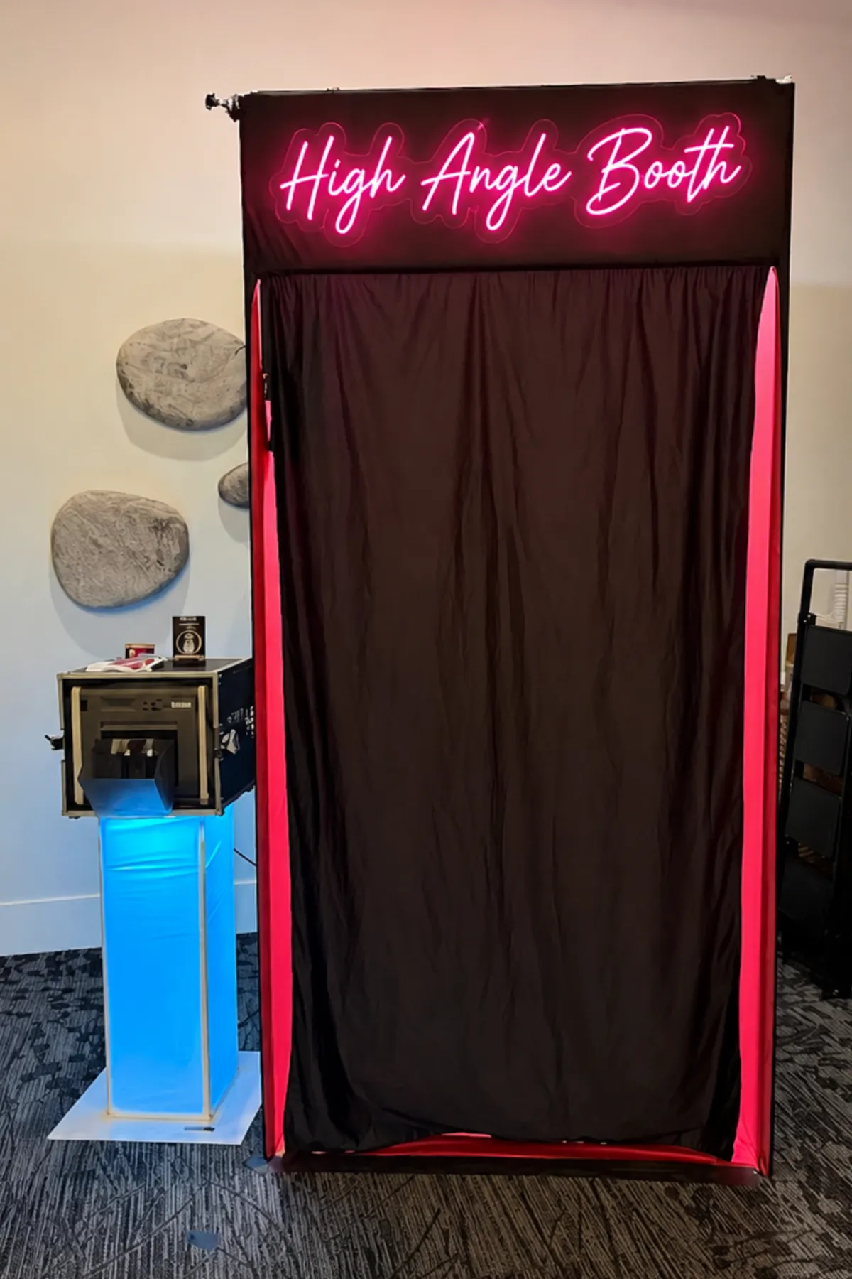 The High Angle Booth photo booth experience for events in the San Francisco Bay Area