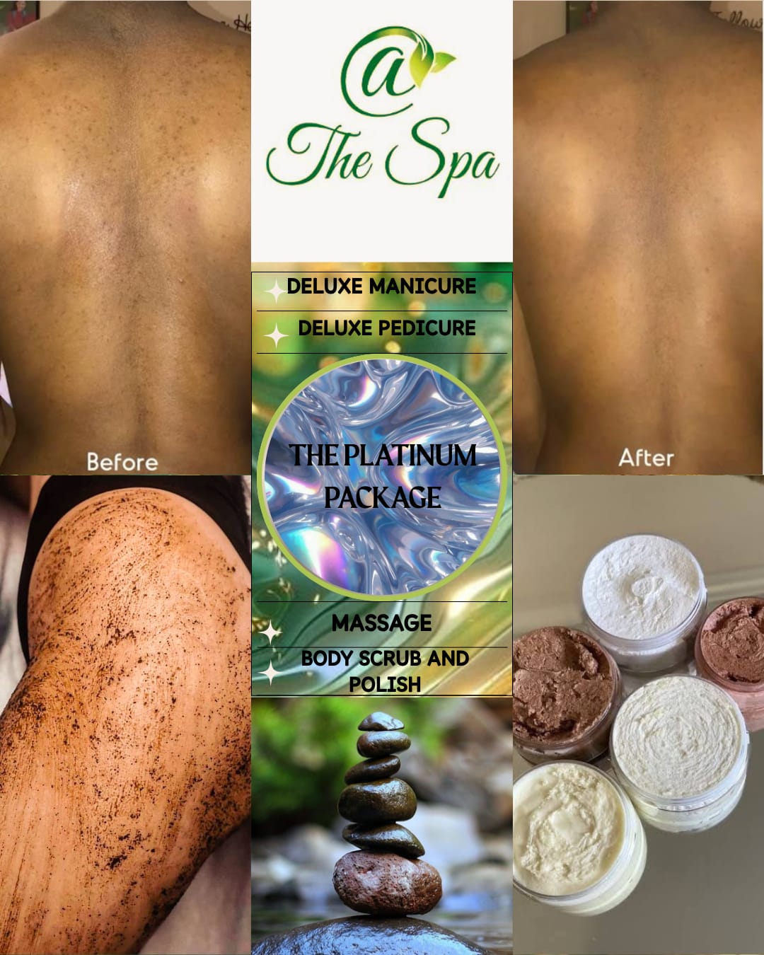 Body Scrub & Polish before and after results at At The Spa Ltd