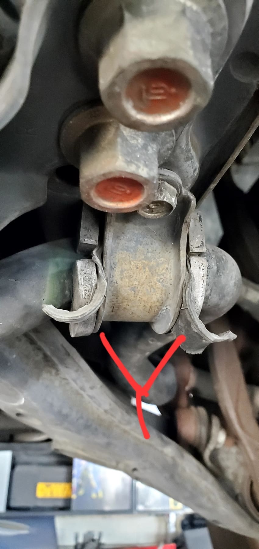 Exhaust system repair work at Center Cities Automotive