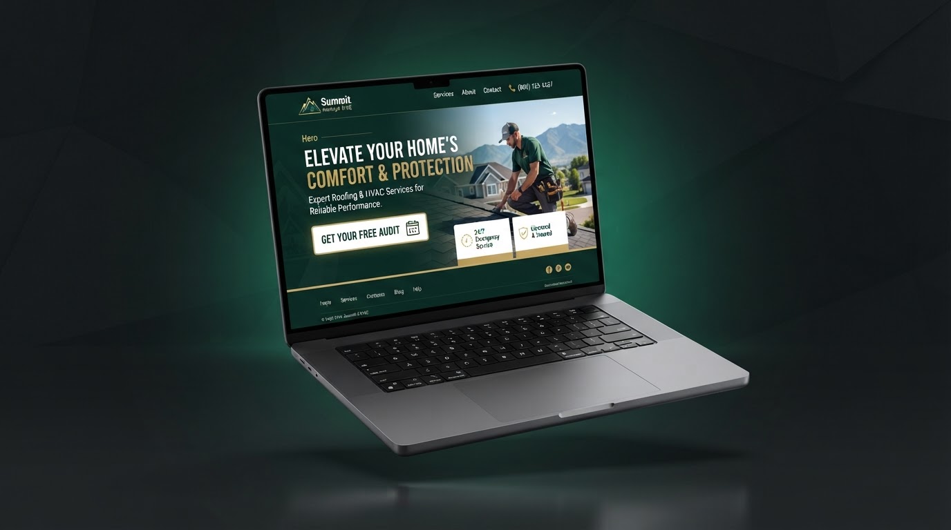 BAM-built contractor landing page capturing leads