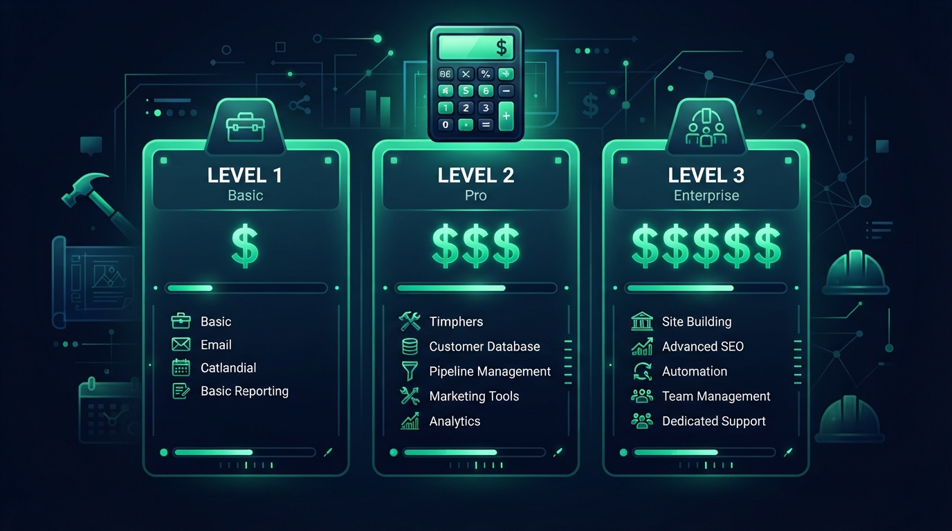CRM system cost for trade businesses in 2026