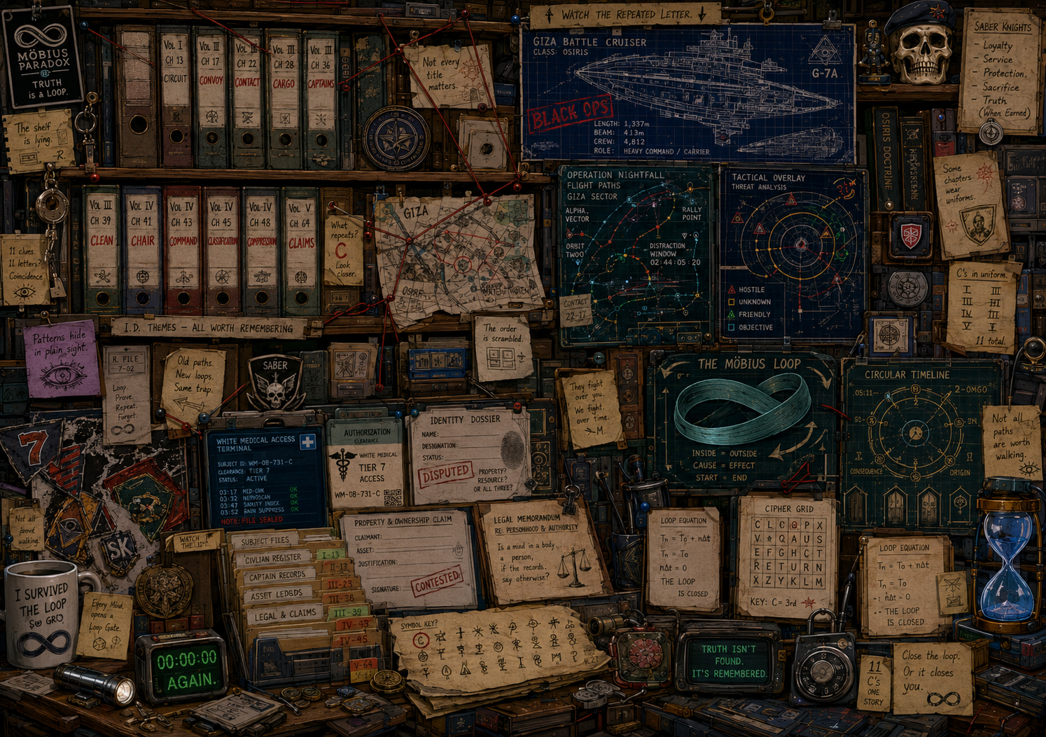 Möbius investigation board scene