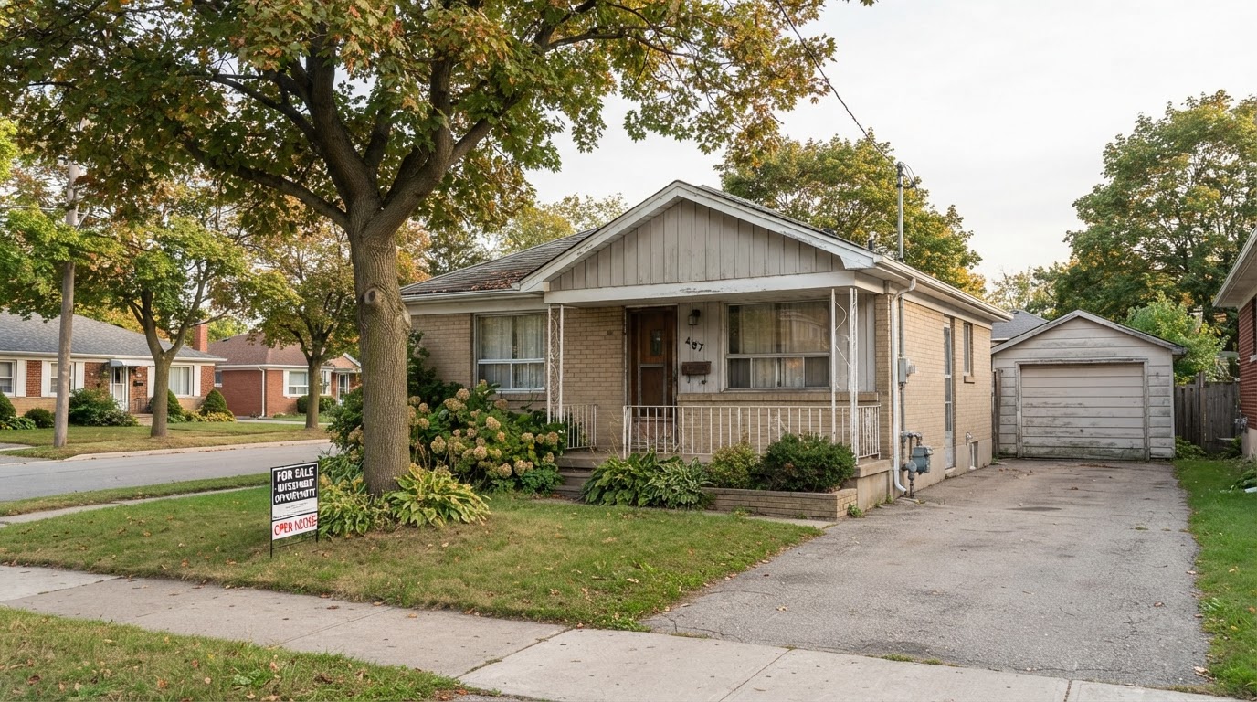 Dated but sound single-family investment property in a transitional state