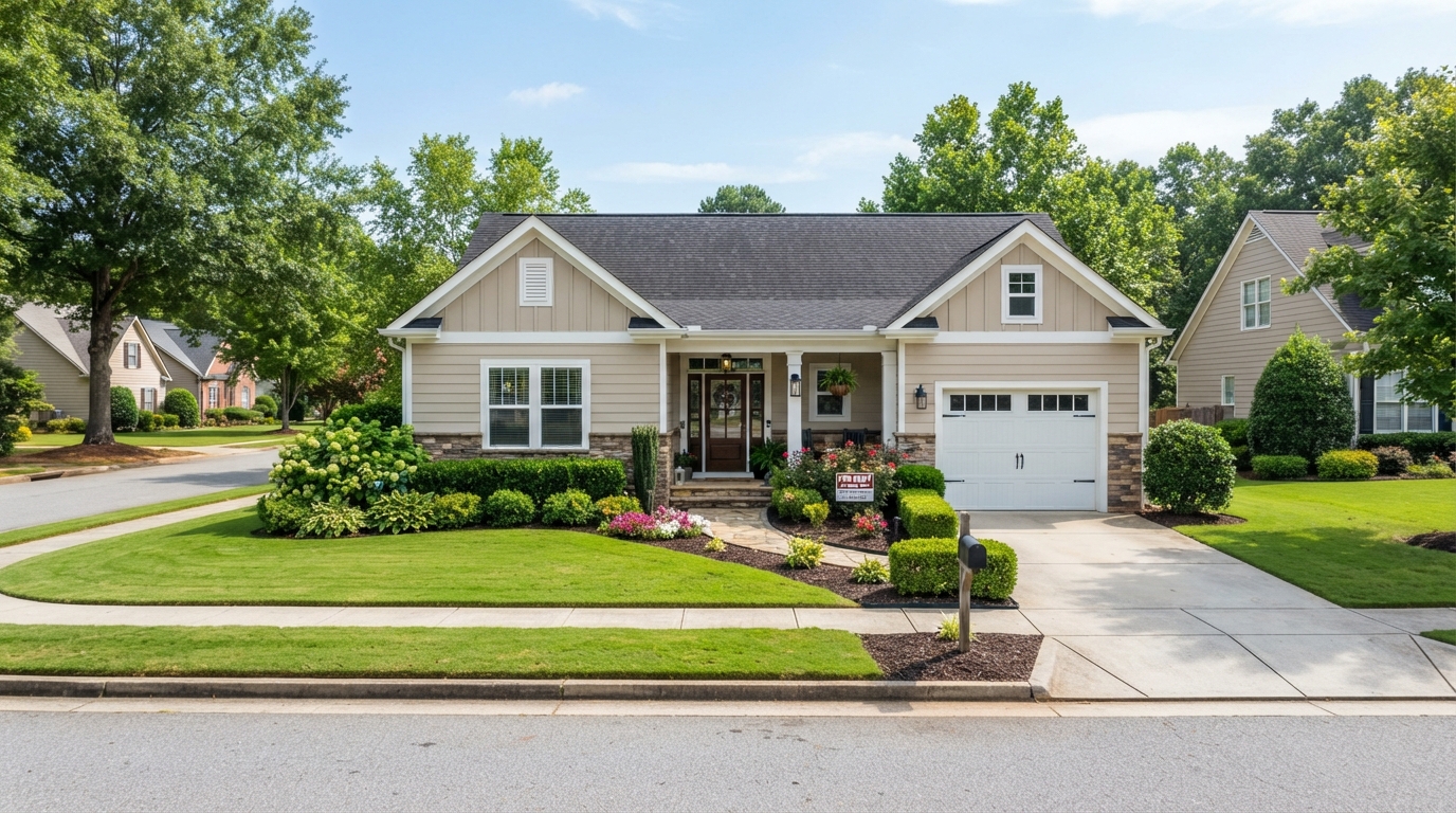 Well-maintained single-family rental home, stabilized and rent-ready
