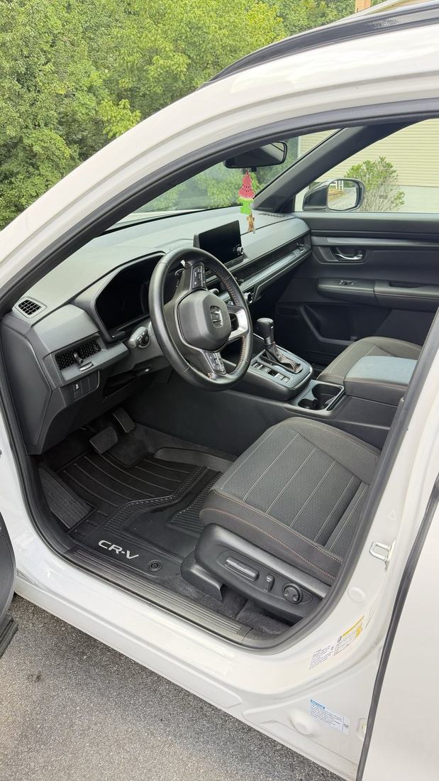 Honda CR-V interior after an interior detail, driver side