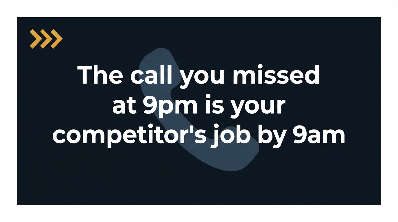 The call you missed at 9pm is your competitor's job by 9am — article preview