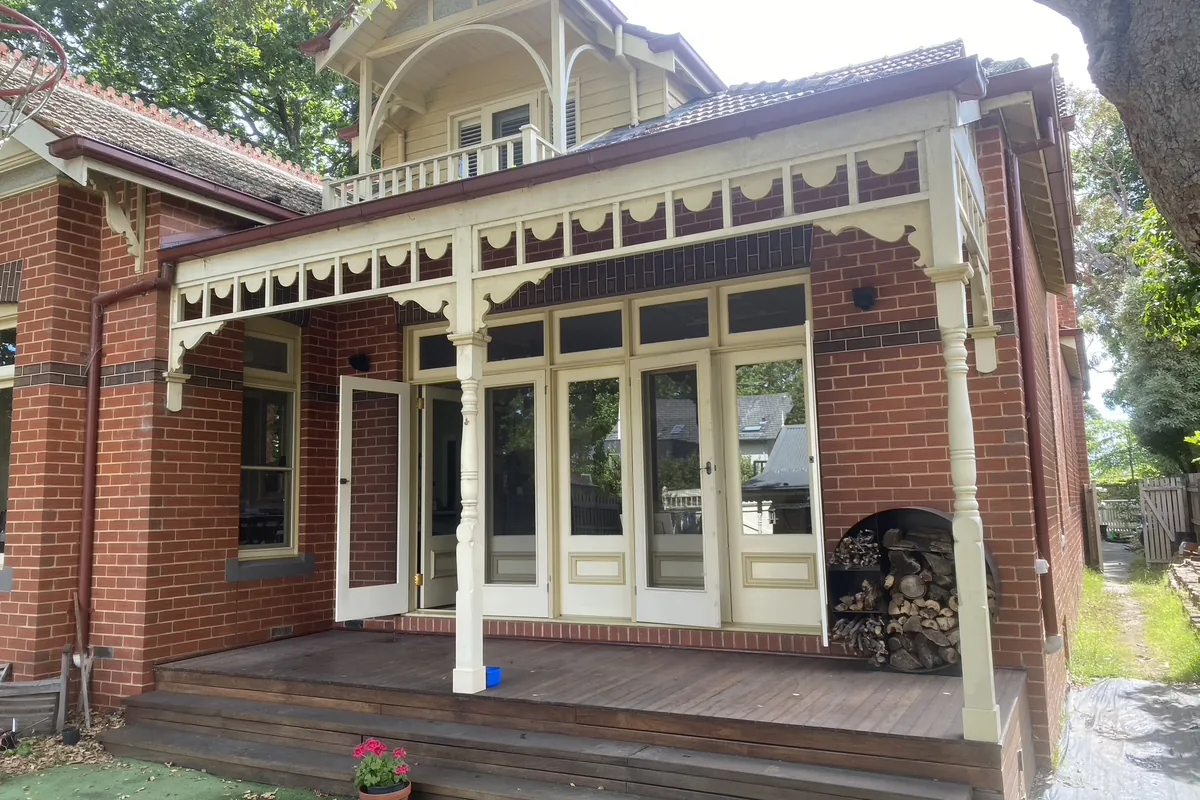 Period brick home in Melbourne's east with freshly cleaned windows