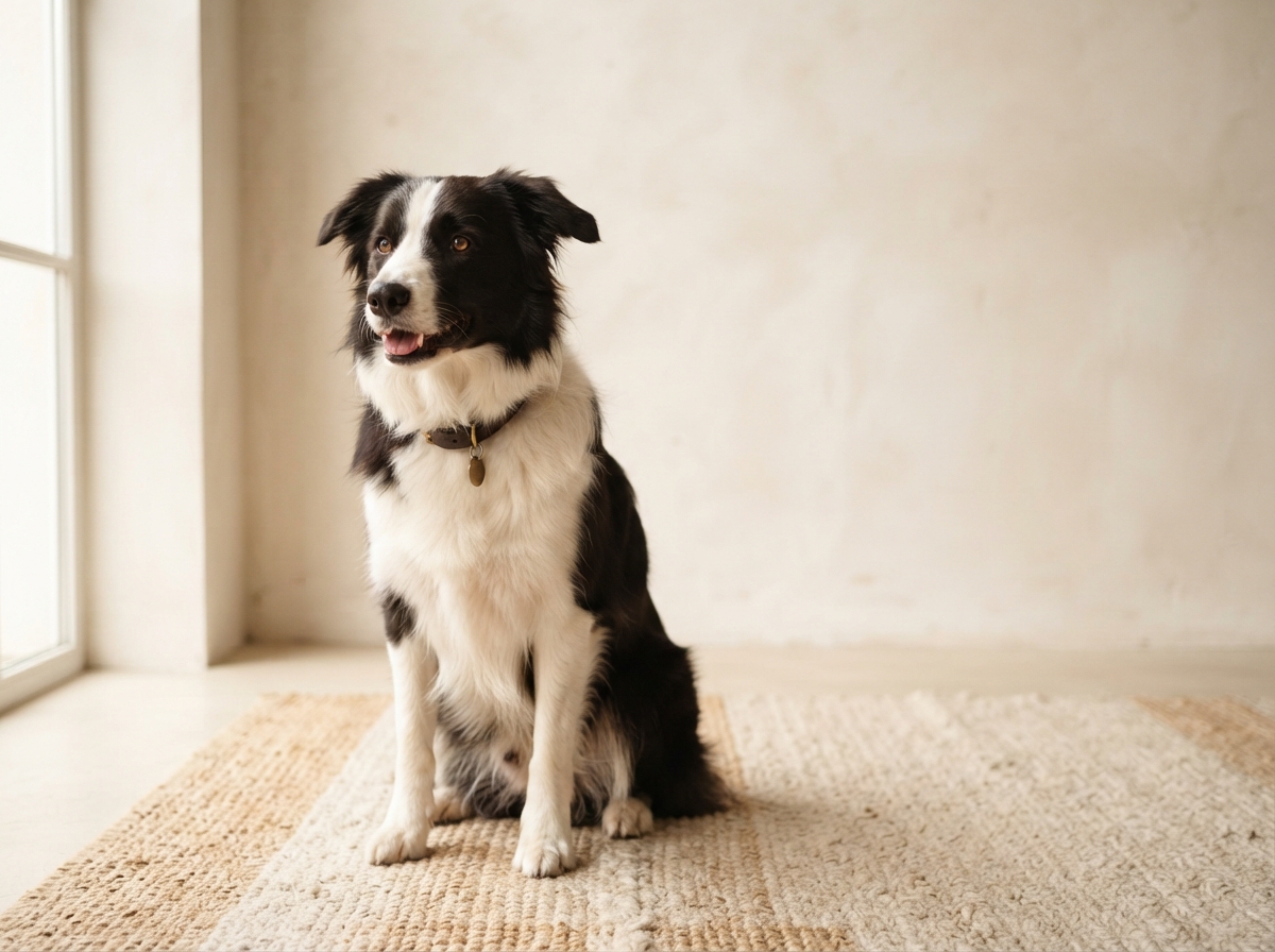 Ein aufmerksamer Hund in warmem, natürlichem Licht — Körpersprache lesen lernen