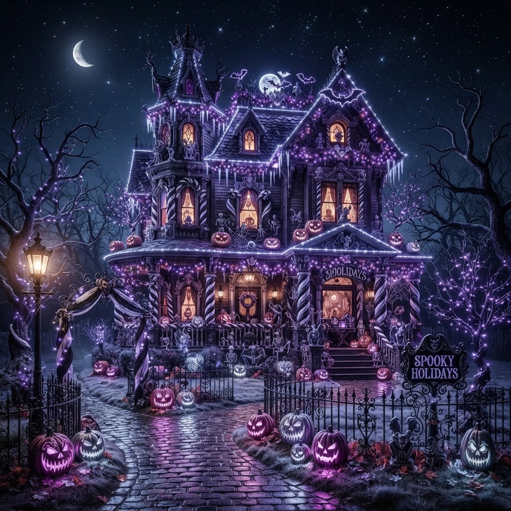 Nightmare Before Christmas lighting