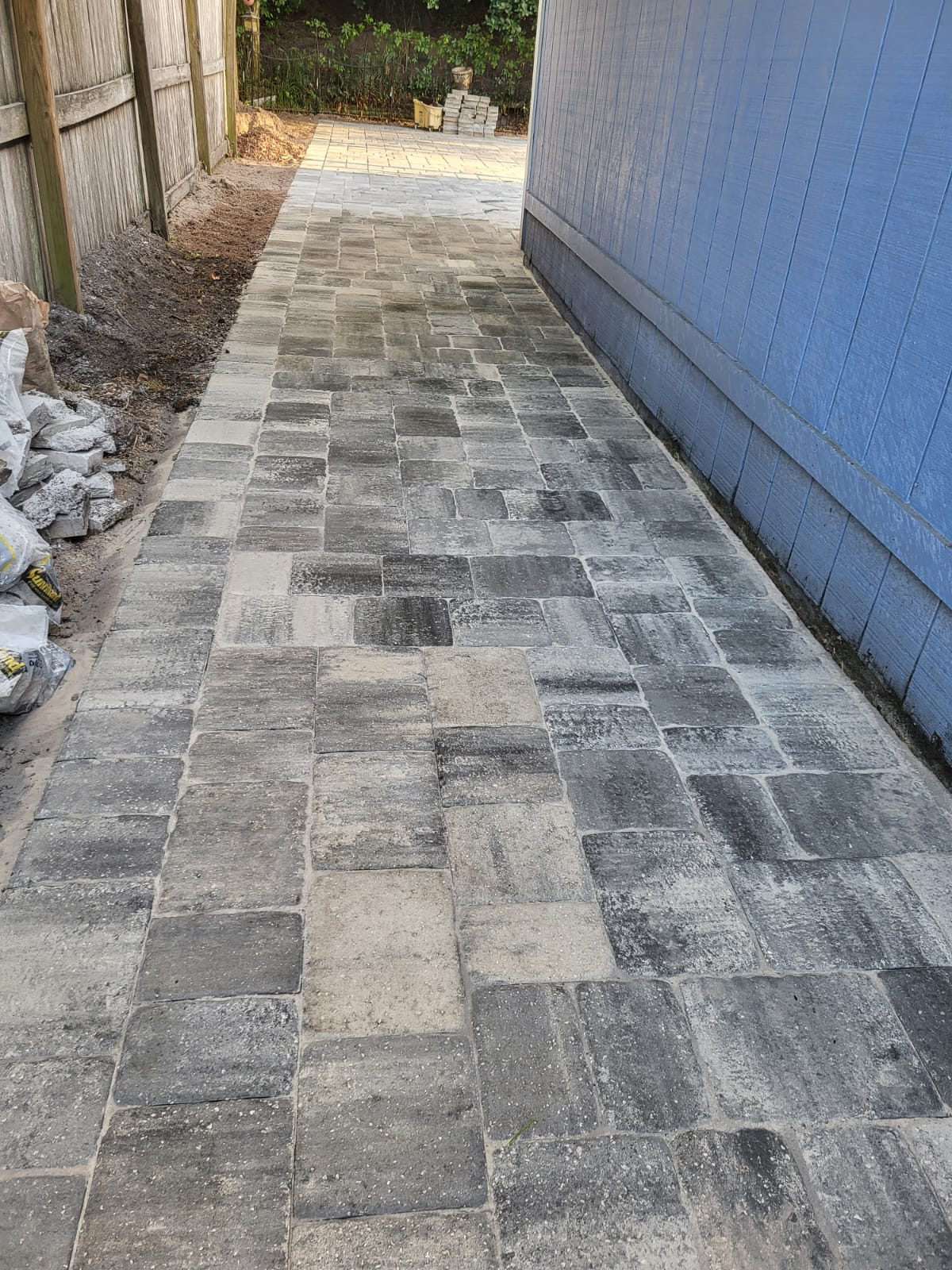 Paver walkway project by Home Doctors of Jax