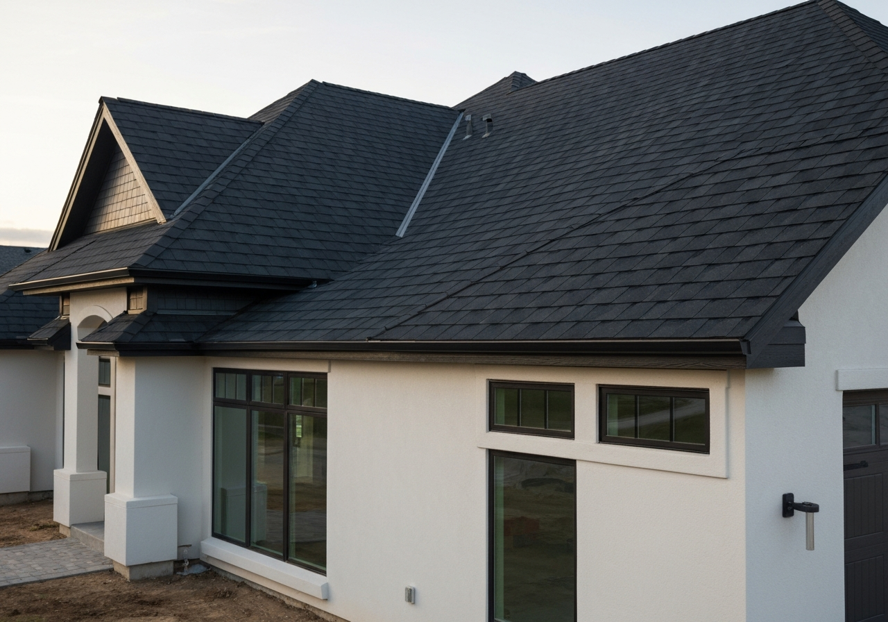 After transformation - Roof Replacement Before & After