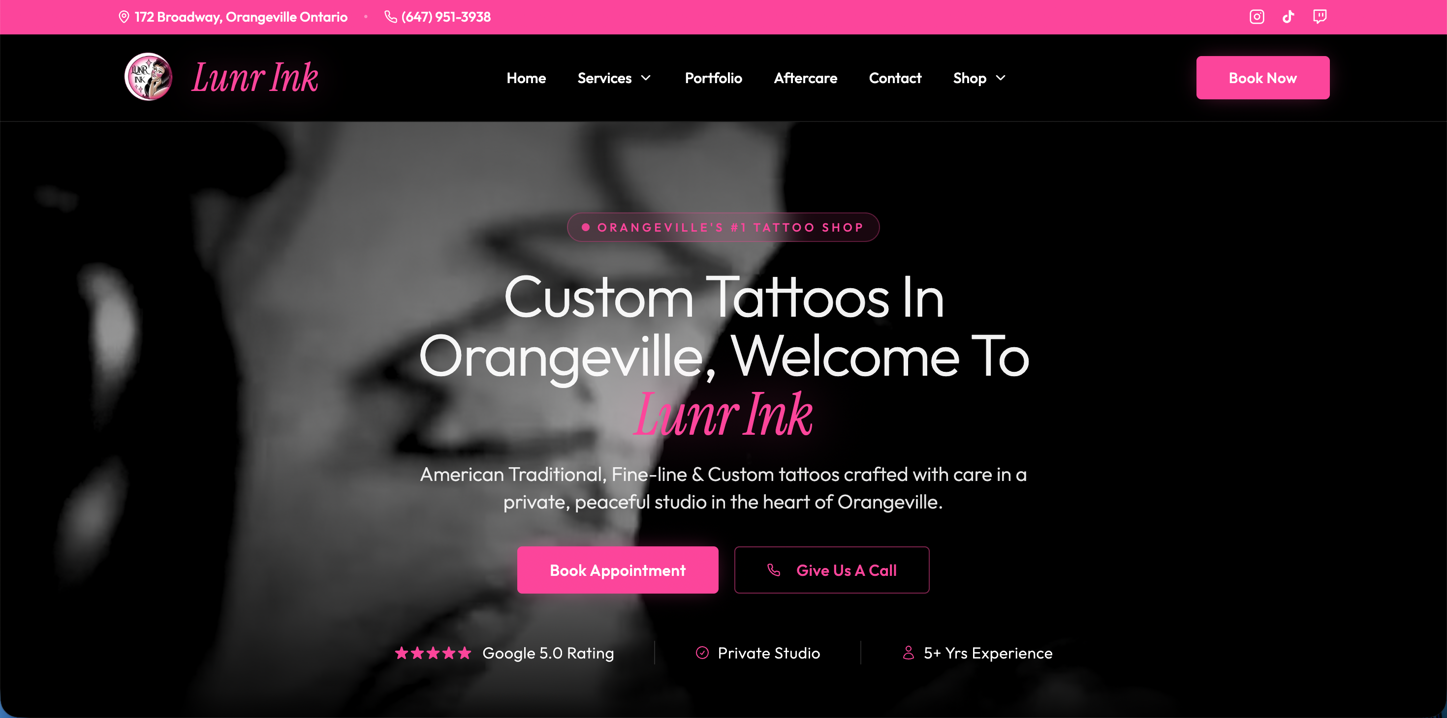 Lunr Ink Website