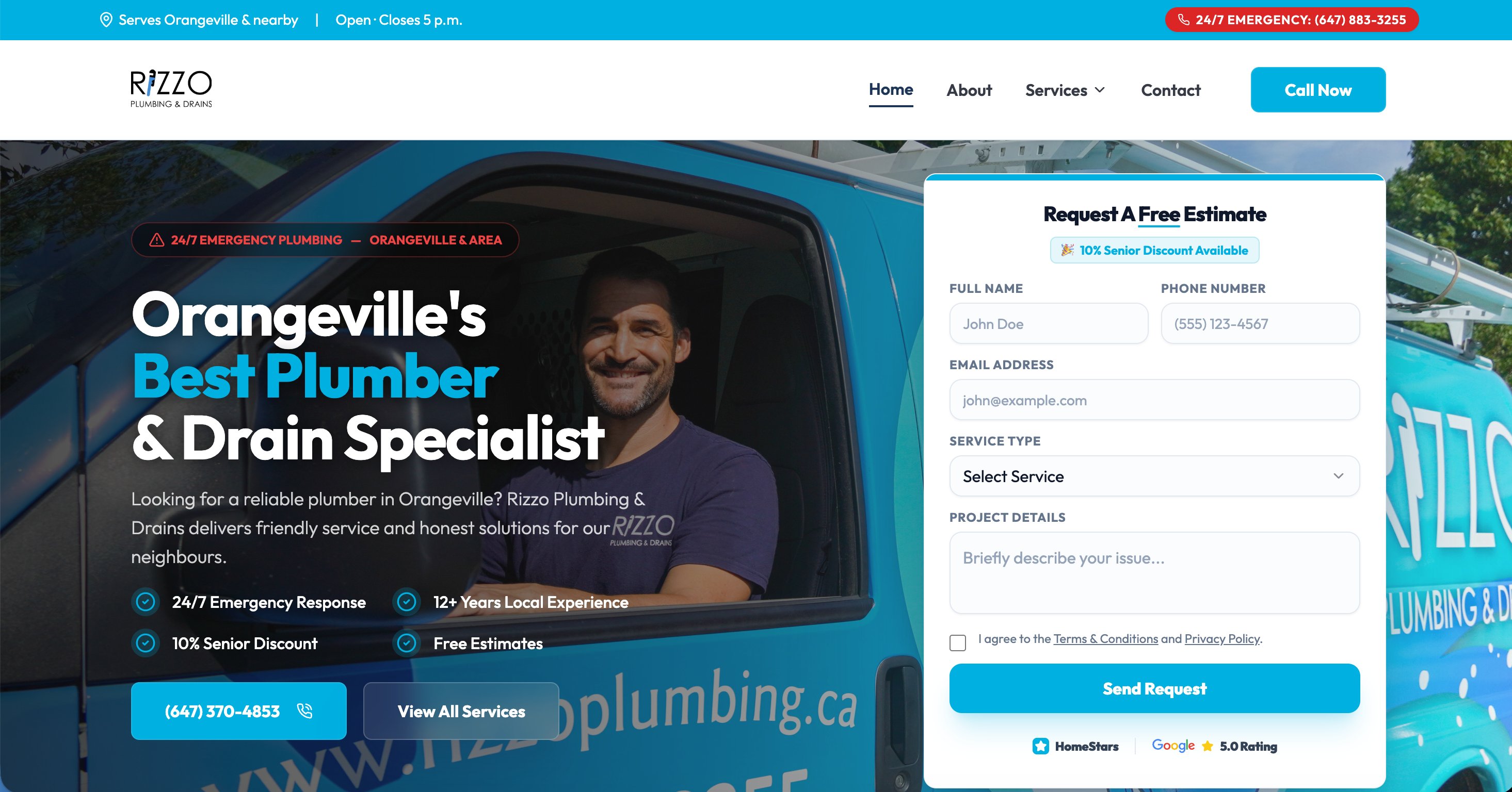 Rizzo Plumbing Website