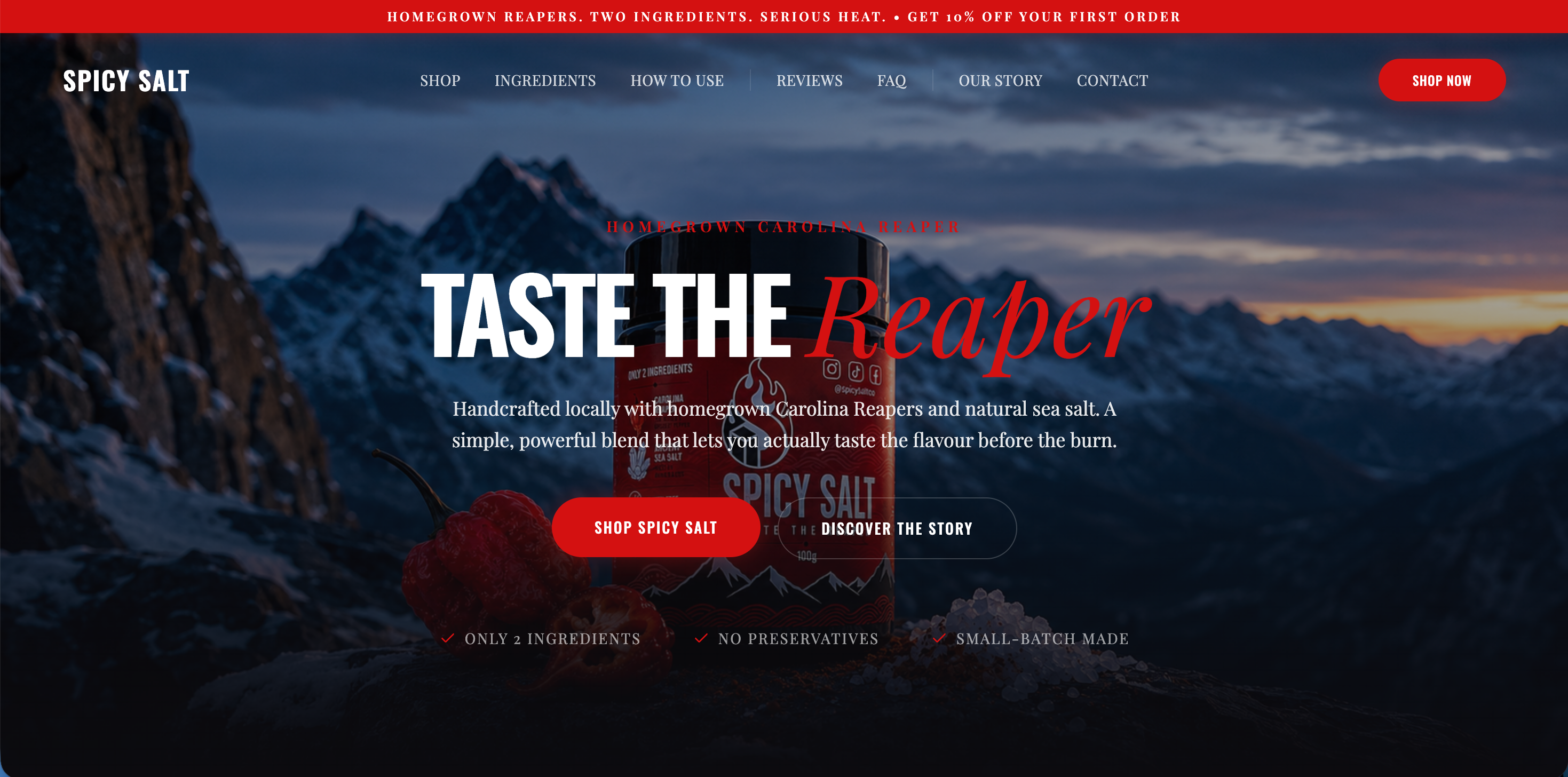 Spicy Salt Website