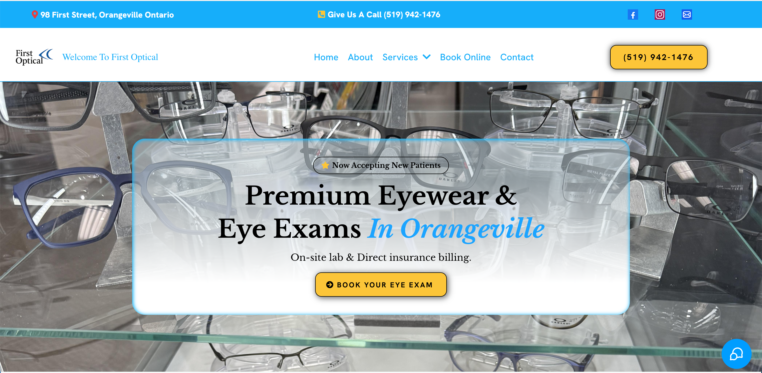 First Optical Website