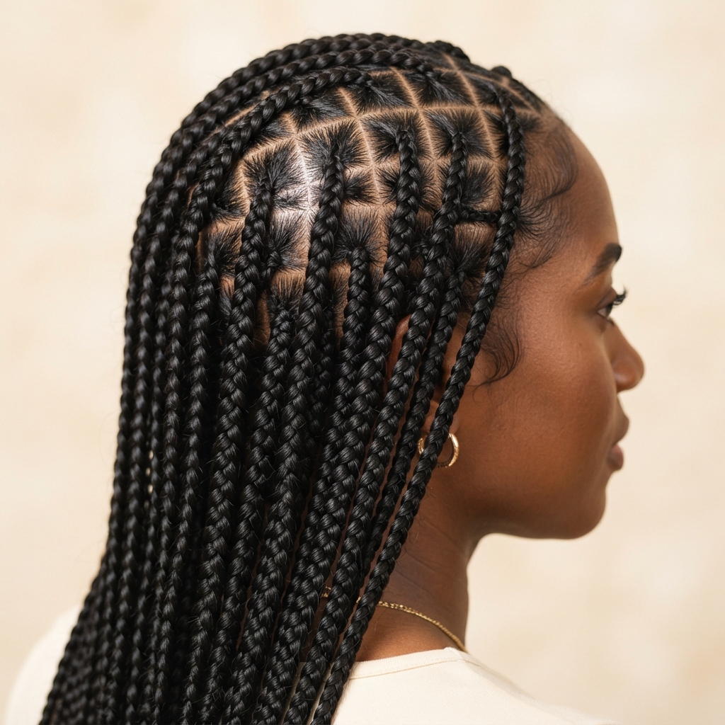 Braided hairstyle by Lauviah