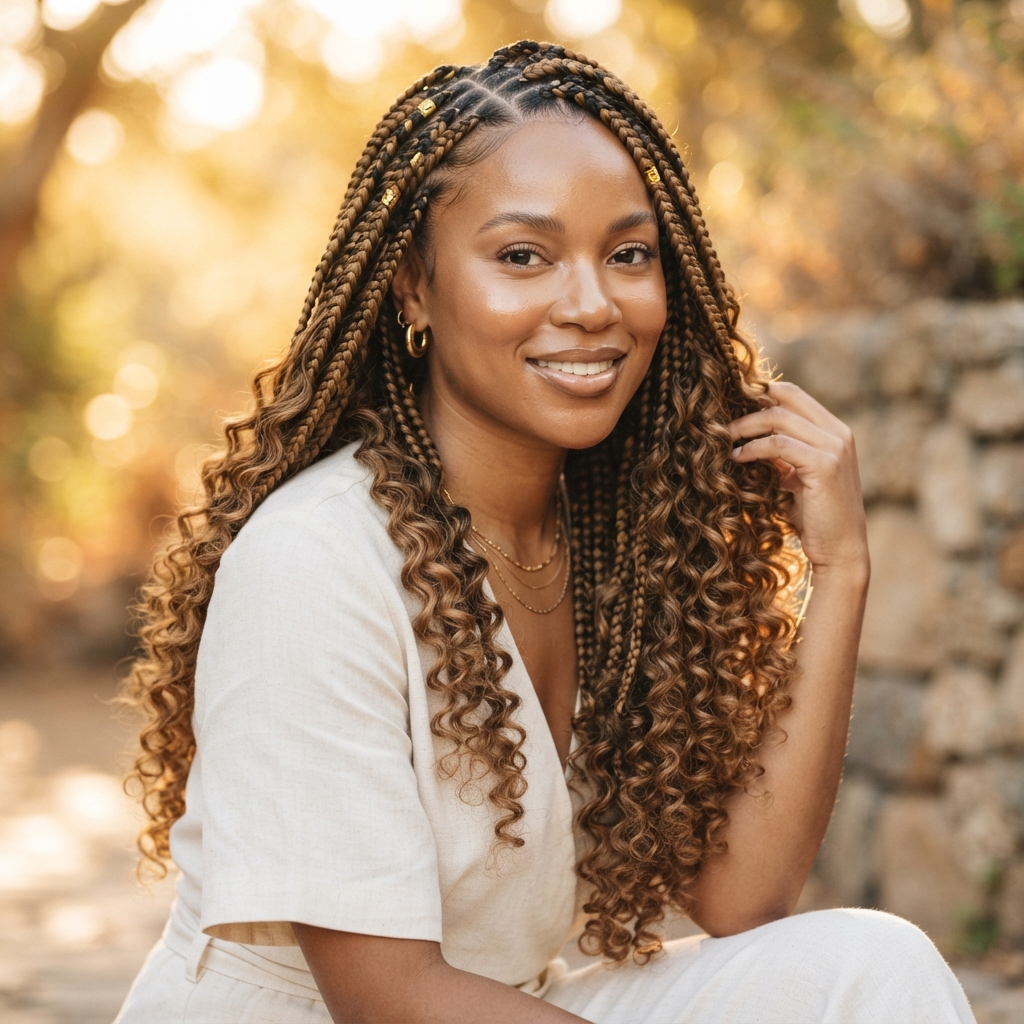 Braided hairstyle by Lauviah