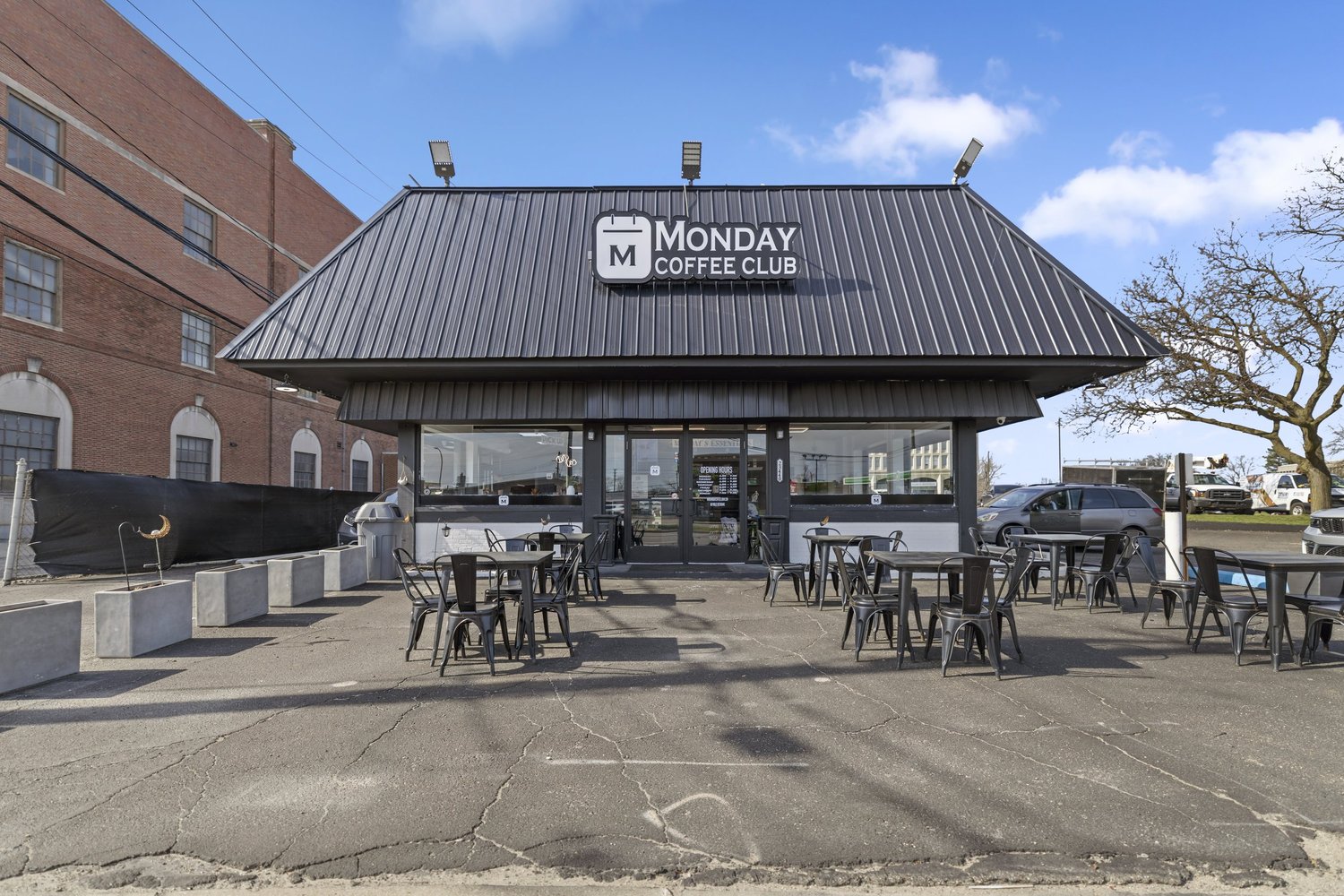 Monday Coffee Club drive-thru in Dearborn Michigan
