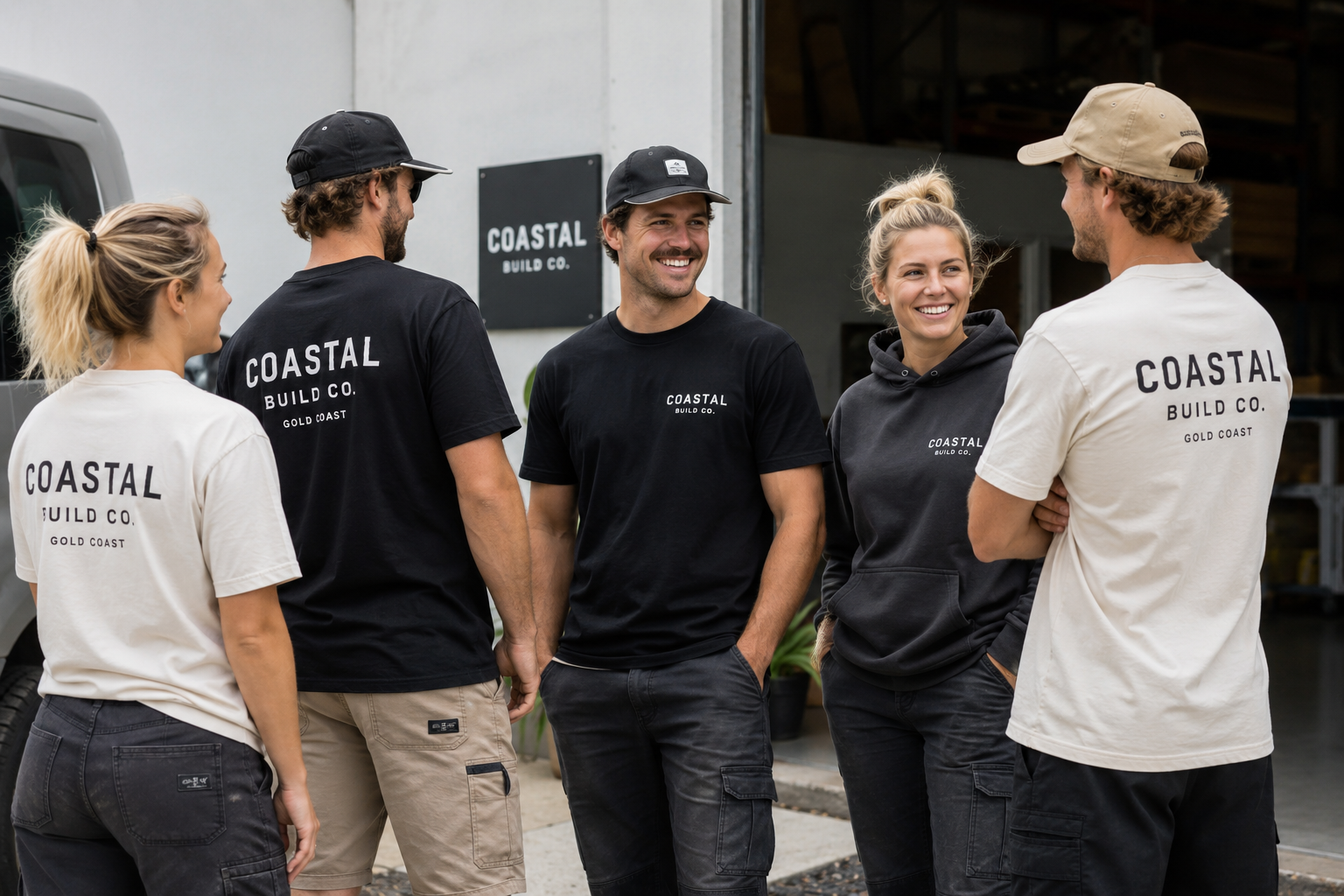 Adelaide team wearing Screenlab printed branded apparel — premium custom tees and hoodies for Australian teams