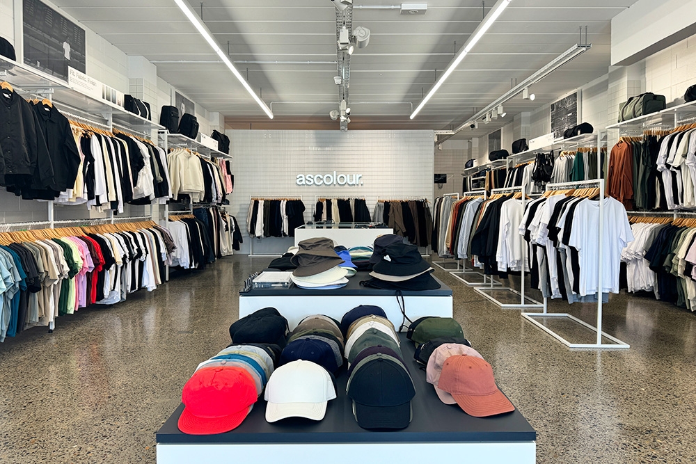 Try on AS Colour garments in store before ordering custom prints with Screenlab