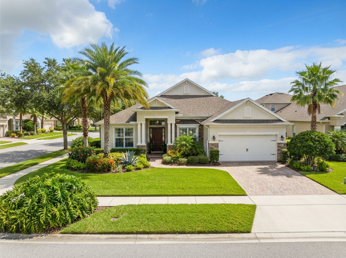Modern Florida residential home representing the Central Florida service area