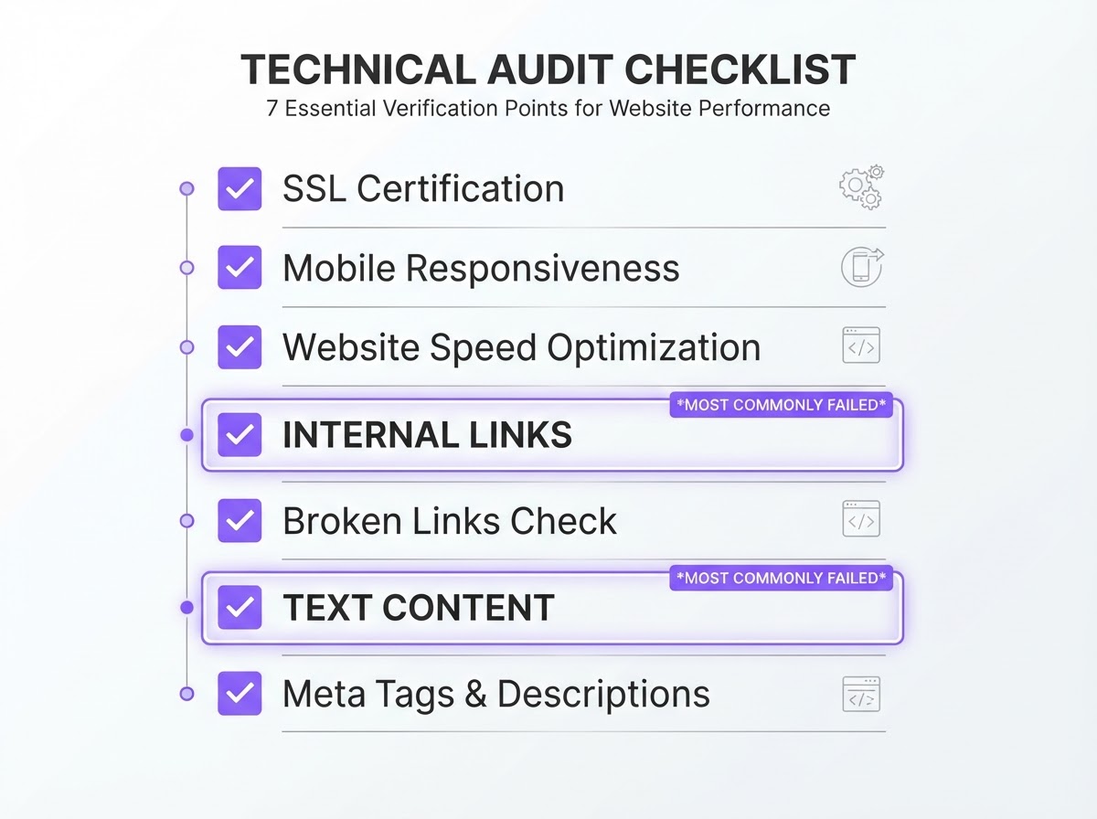 Checklist of Google's seven named AI Overview best practices