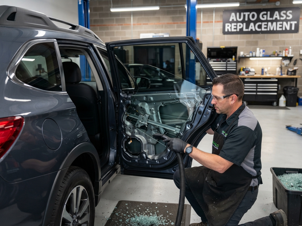 Side window replacement on vehicle door