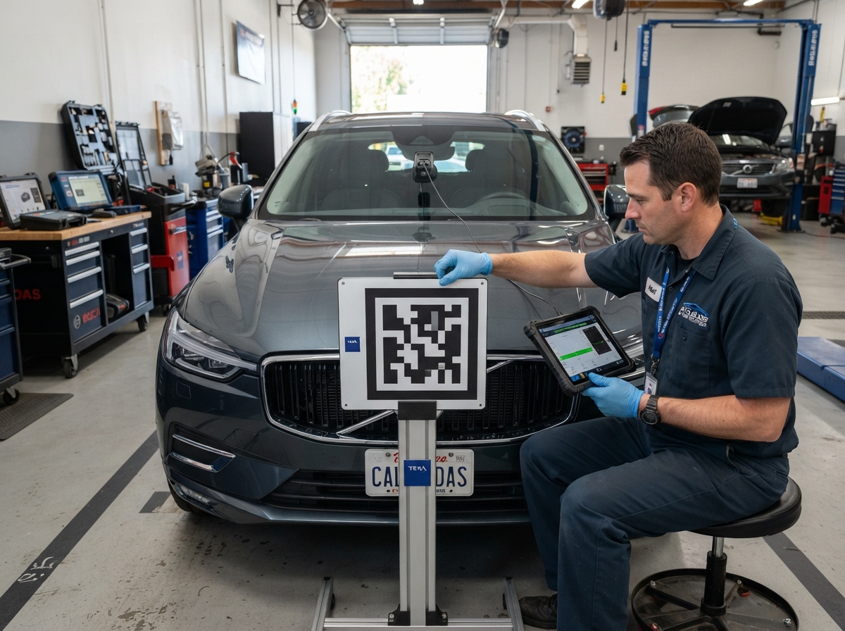 ADAS windshield calibration process