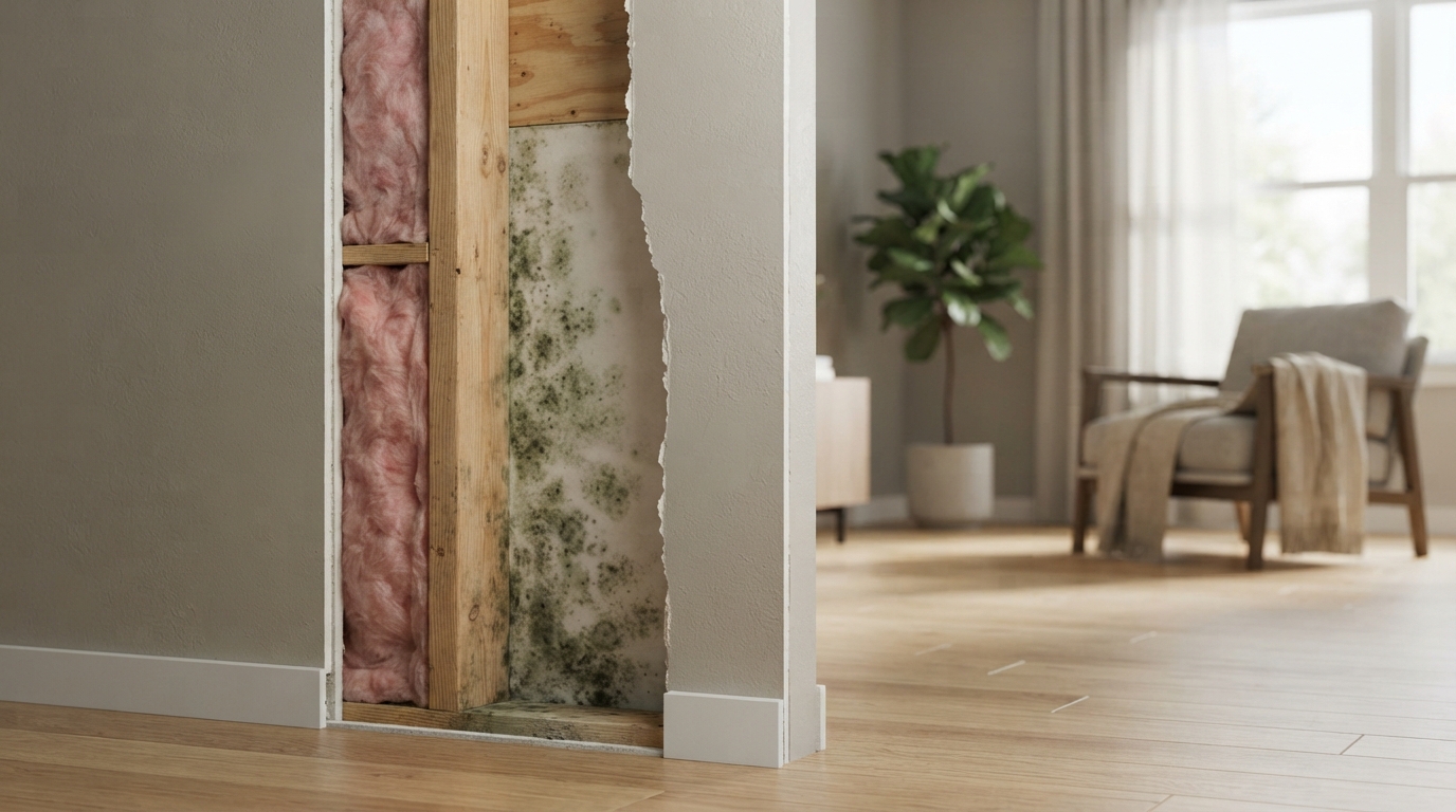 Why Traditional Mold Air Tests Miss Hidden Mold Behind Drywall