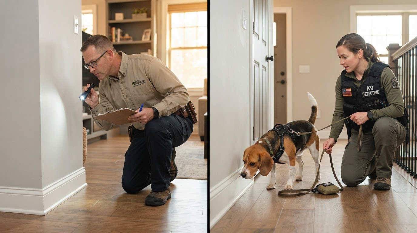 Canine Mold Detection vs. Traditional Home Inspection: What Each One Actually Finds