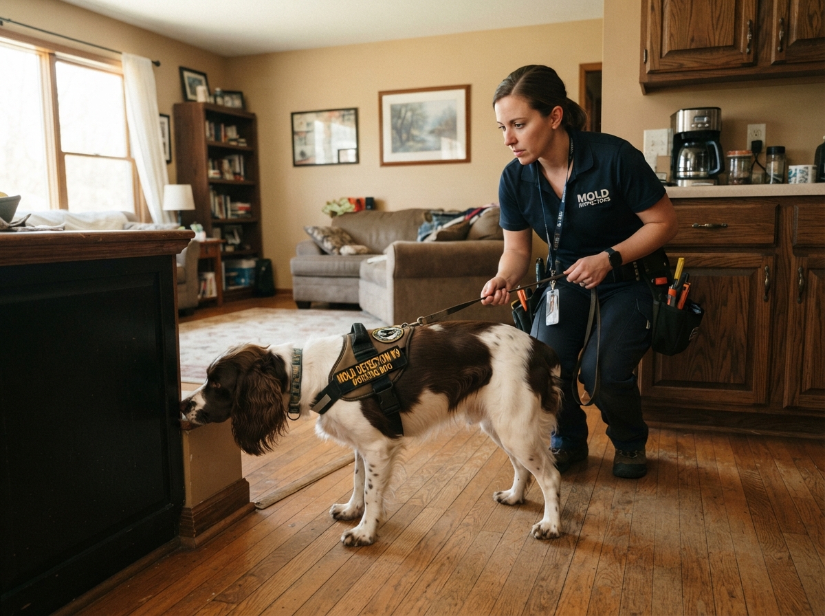 Residential Canine Mold Inspection in Walla Walla WA
