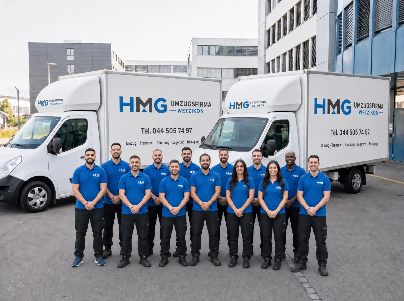 Das Team der HMG Umzugsfirma Wetzikon
