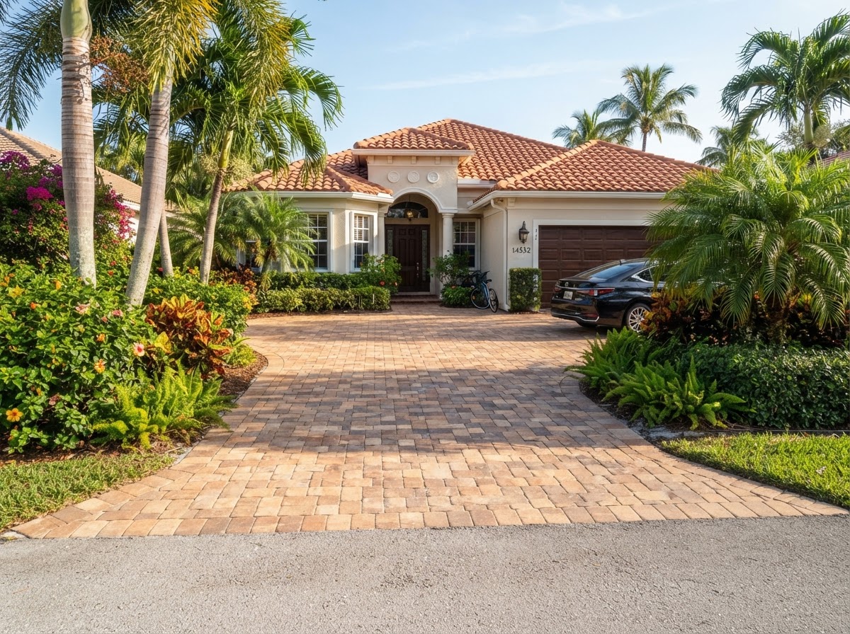 Driveway pavers in South Florida
