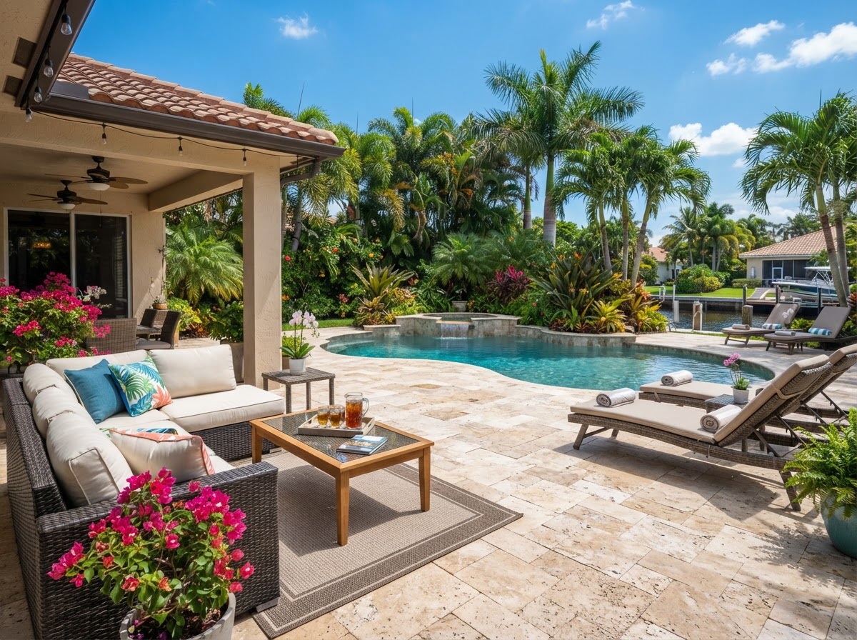 Patio pavers in South Florida